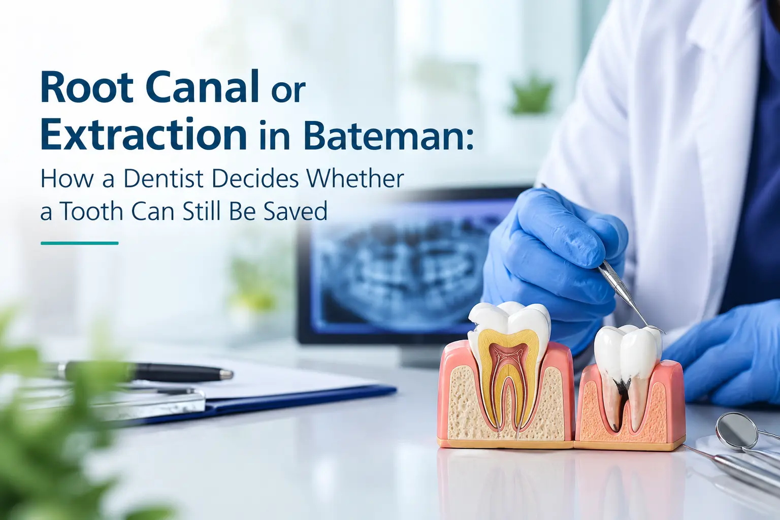 Root Canal or Extraction in Bateman How a Dentist Decides Whether a Tooth Can Still Be Saved